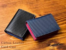 Engraved business card holders and cases are ideal for employee recognition awards, team building gifts and corporate gifts. Carbon Leather Gloss Card Case Bi Color Business Card Holder Men S Import Japanese Products At Wholesale Prices Super Delivery