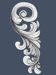 10 Decorative Scrolls Collection 3d Model Polygon Art 3d Model Baroque Ornament