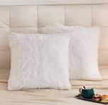 Buy Catchyx Cart Fur Cushion Cover Pillowcase Decorative Throw Pillows  Covers, Square/Rectangle Shape,No Pillow Insert, 2 Pack (14X14, White)  Online ...