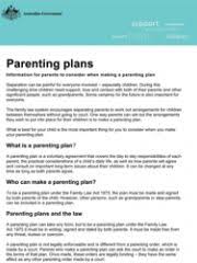 After all, you want them to have their p. Parenting Plans Family Relationships Online