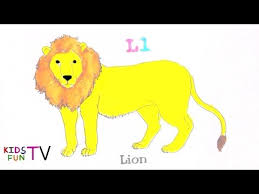 Lion coloring pages for kids. Coloring Pages For Kids Fun Learning How To Color Lion Drawing Alphabet L Youtube