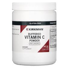 Vitamin c drink mix is a powder that dissolves quickly in water; Kirkman Labs Buffered Vitamin C Powder Unflavored 7 Oz 198 5 G Iherb