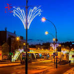 Outdoor LED Light up Metal Sculpture Pole Mounted Street ...