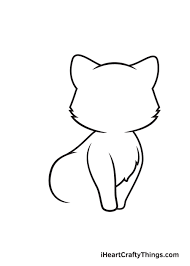 Begin by drawing a curved line. Kitten Drawing How To Draw A Kitten Step By Step