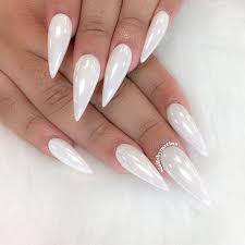 Trendy White Acrylic Nails Designs See More Https Naildesignsjournal Com Trendy White Acrylic Nails Nails Chrome Nagel Spitze Fingernagel Stilleto Nagel