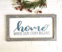 Deviantart is the world's largest online social community for artists and art enthusiasts. Home Where Our Story Begins Wooden Wall Art Sign Sweet Bay Lane