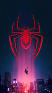 Spider man logo wallpaper 4k. Miles Morales Logo Spider Man Into The Spider Verse 4k Wallpaper 3 2300