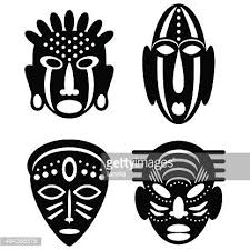 Black And White Mask Illustration Png African Masks Isolated On White Vector Icons For Tribal Designs African Masks Tribal Drawings Tribal Design