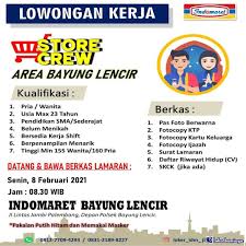 Temukan lowongan kerja pt taekwang dan peluang kerja di subang yang ditemukan oleh loker.my.id. Lowongan Kerja Indomaret Bayung Lencir Februari 2021