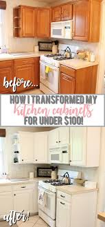 Painting Kitchen Cabinets From Oak To White Step By Step Video Tutorial Whitekit Kitchen Cabinet Inspiration Kitchen Design Painting Kitchen Cabinets White