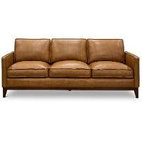 Order your sofa today at poly and bark, the internets favorite sofa company. Mid Century Modern Camel Brown Leather Sofa Newport Rc Willey Furniture Store