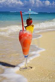 A Tropical Drink On A Hawaiian Beach Tropical Drink Beach Drinks Drinks