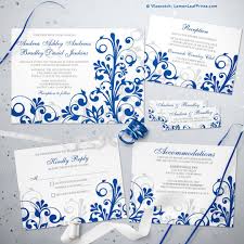 Pin By Lemon Leaf Prints Inc On Royal Blue Weddings Blue Wedding Decorations Wedding Invitation Sets Blue Wedding Invitations