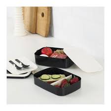 Flottig Lunch Box Black White Ikea Food Waste Reduce Food Waste Food Containers