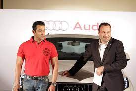 Michael Perschke And Salman Khan With His Audi Q7 Audi Q7 Audi Just The Way