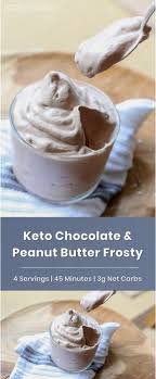 Keto Peanut Butter Chocolate Frosty Keto Recipes Easy Low Carb Sweets Keto Dessert Recipes