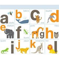 Finding names of animals in french is not particularly difficult if you know where to look! Animals Print Abc French Buk Nola