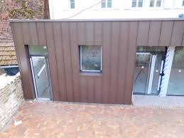 Maison Bardage Zinc Vmzinc Brun Ecorce Pigmento Bardage Maison Brun