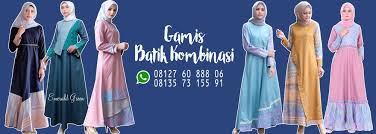 Atasan batik lurik kombinasi sekar jagad hitam shopee indonesia model baju batik kombinasi kain polos katun abu tua. Gamis Polos Kombinasi Batik Gamis Batik Modern