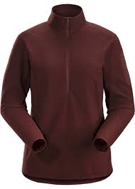 Delta Lt Zip Neck Womens