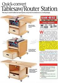 3091 Table Saw And Router Workstation Plans Router Table Saw Woodworking Plan Woodworking Plans Pdf Woodworking Plans