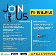 My top skill is on php, javascript, nodejs, nestjs, docker, c# and c++. Loker Bandung Halalpedia We Are Hiring Php Developer Facebook