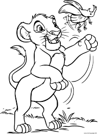 Rhinocerous beetle coloring page, rhinocerous beetle, rhinocerous, beetle, rhino beetle, beetles, big beetle, large beetle, big insect, large insect, bug. Young Simba Chasing A Rhinoceros Beetle Coloring Pages Printable