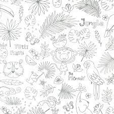 cretonne de coton a colorier animaux la jungle boutique val deco choisir un transformateur pour les trains miniatures coloriages
