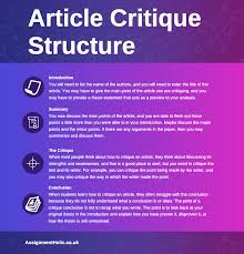What is a critique paper? How To Write An Article Critique In Five Simple Steps