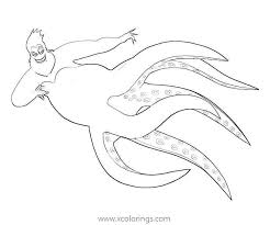 You might also be interested in coloring pages from the little. Ursula Is Swimming Coloring Pages Xcolorings Com
