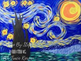 Museum of modern art, new york city. How To Paint Starry Night Step By Step Painting With Tracie Kiernan