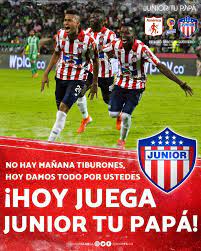 Millonarios y atlético junior se enfrentan en el campín por un cupo en la final de la liga colombiana. Junior Club Sa Hoy Juega Juni R No Hay Manana Facebook