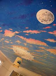 Night Sky Painting On Ceiling