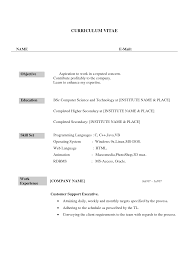 Career Objective Resume For Fresher Job Resume Format Resume College Application Essay