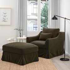 Farlov Armchair Djuparp Dark Olive Green Ikea Fabric Armchairs Furniture Slipcovers Ikea