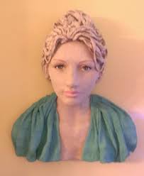 Fabrications original fabric mache sculpture figure, odd sculpture by  Jellema