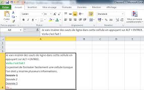 Check spelling or type a new query. Comment Faire Un Saut De Ligne Manuel Dans Une Cellule Excel