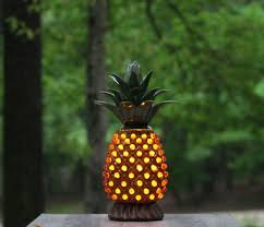 Vintage Novelty Ceramic Pineapple Lamp With Marbles Large Etsy Ceramic Pineapple Pineapple Lamp Pineapple