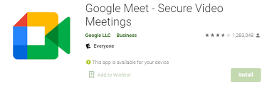 Google meet is a smartphone application where you can download from google play or app store. Google Meet App Install
