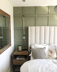 Or, in kitchens, you could have your cupboards sage green and your walls white, or the other way around. Show Home Inspo In Our Apartment We Had A Sage Green Wall And We Loved It We Think Green W Sage Green Walls Green Bedroom Walls Green Room Ideas Bedroom