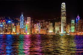 Hong Kong Skyline From Kowloon City Landscape City Lights At Night Hong Kong Night