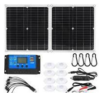 100w Panel Surya Kit Lengkap Dilipat 18v Dengan Sel Pengendali