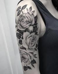 Half Sleeve Tattoo Template Halfsleevetattoos Arm Sleeve Tattoos For Women White Rose Tattoos Girls With Sleeve Tattoos