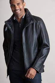 Premium Spanish Sheepskin With Napa Finish Offers An Exceptionally Plush Texture That Handles The Years And The Elements Sheepskin Jacket Jackets Sheepskin