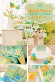 Discover How To Create A Beautiful Gender Neutral Baby Shower Via Spaceshipslb Baby Shower Color Themes Unisex Baby Shower Neutral Baby Shower