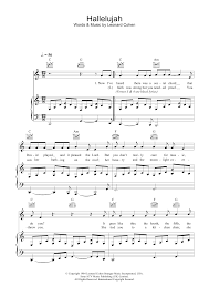 Hallelujah chorus from messiah (principal). Hallelujah Sheet Music By Leonard Cohen For Piano Keyboard And Voice Noteflight Marketplace Hallelujah Sheet Music Sheet Music Sheet Music Direct