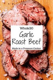 Push on the pressure button and set the timer. Easy Pressure Cooker Garlic Roast Beef My Crash Test Life