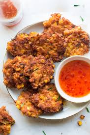 Vegan Thai Corn Fritters Lazy Cat Kitchen