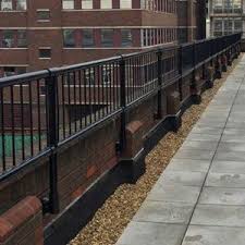 Infill Panels On Parapet Railing Parapet Membrane Roof Railing