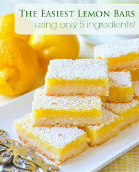 Super Easy Lemon Bars Made With Only 5 Simple Ingredients Recipe Lemon Bars Easy Lemon Bars Recipe Easy Baking